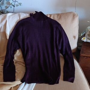 Brooks Brothers Dark Purple Turtleneck Sweater